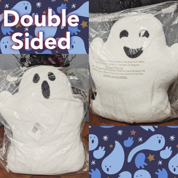 🆕 Large Double Sided Ghost Pillow 👻 - Picture 1 of 7